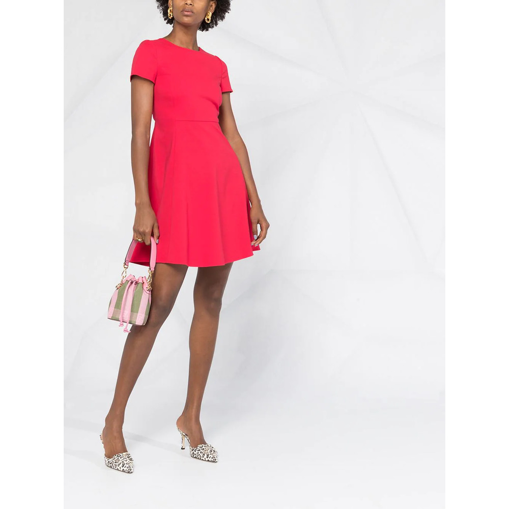 Emporio Armani Red Round Neck Short Sleeve Mini